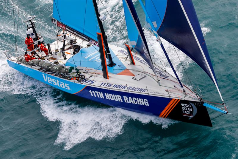 Vestas 11th Hour = Leg 11, from Gothenburg to The Hague, day 04. Heli LIVE as the fleet blast south, eyes set on The Hague. 24 June, . - photo © Ainhoa Sanchez / Volvo Ocean Race