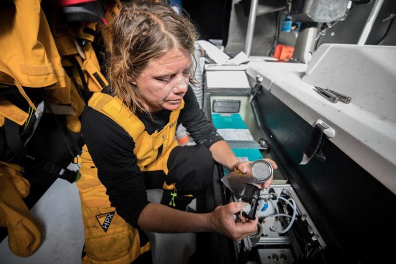 Volvo Ocean Race Leg 3, Cape Town to Melbourne, day 10, on board Turn the Tide on Plastic photo copyright Jeremie Lecaudey / Volvo Ocean Race taken at  and featuring the Volvo One-Design class