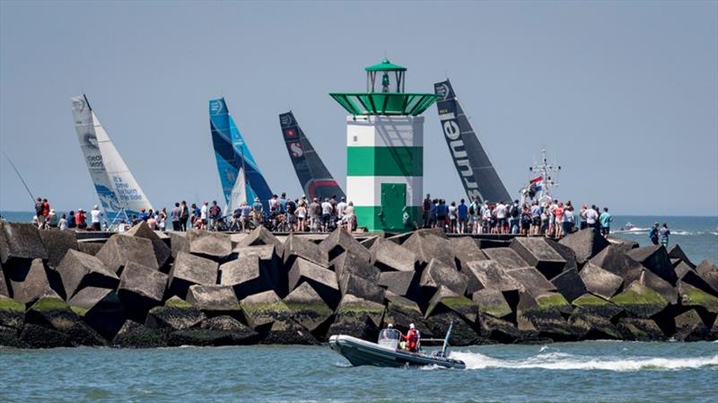 The Hague stopover. Brunel in-Port Race photo copyright Ainhoa Sanchez / Volvo Ocean Race taken at  and featuring the Volvo One-Design class