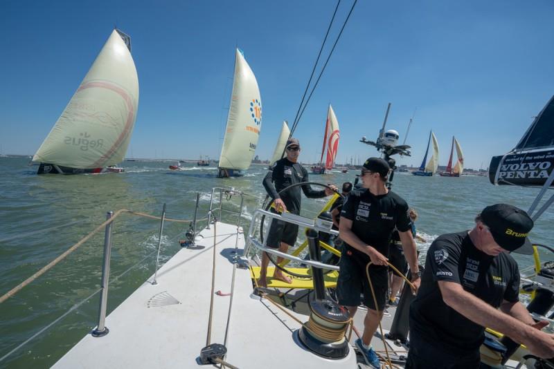 The Hague stopover. Brunel In-Port Race on-Board Brunel photo copyright Sam Greenfield / Volvo Ocean Race taken at  and featuring the Volvo One-Design class