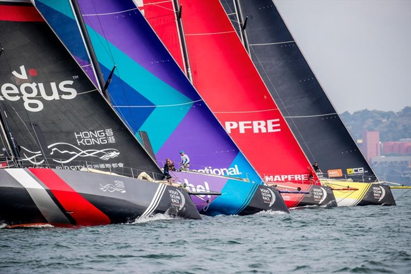 Lisbon Stopover, Volvo Ocean 65, Practice race photo copyright Jesus Renedo / Volvo Ocean Race taken at  and featuring the Volvo One-Design class