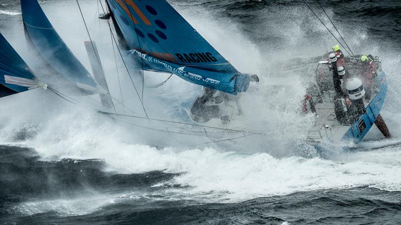 AksoNobel digs in on Leg 10 from Cardiff to Gothenburg photo copyright Ainhoa Sanchez / Volvo Ocean Race taken at  and featuring the Volvo One-Design class