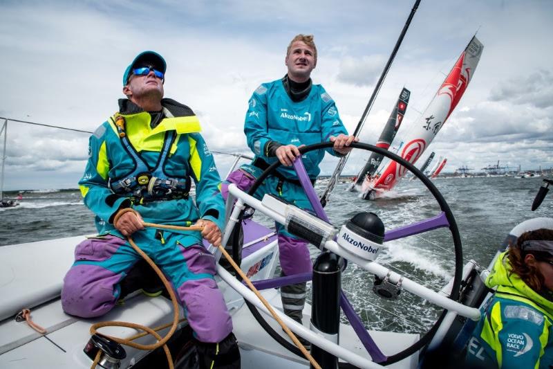 Chris Nicholson (AUS) and Nicolai Sehested (DEN) - 2021-22 Volvo Ocean Race photo copyright James Blake / Volvo Ocean Race taken at  and featuring the Volvo One-Design class