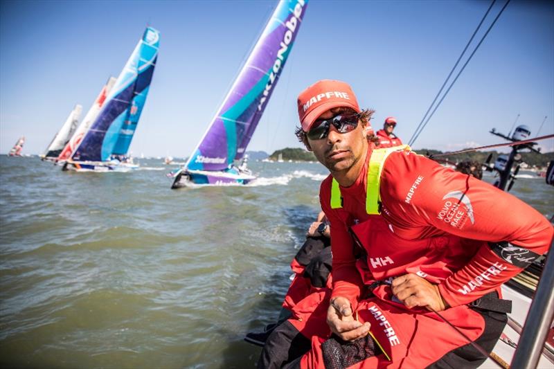 Volvo Ocean Race Leg 8 from Itajai to Newport, day 01 on board MAPFRE, start day. 22 April, 2018 photo copyright Ugo Fonolla / Volvo Ocean Race taken at  and featuring the Volvo One-Design class