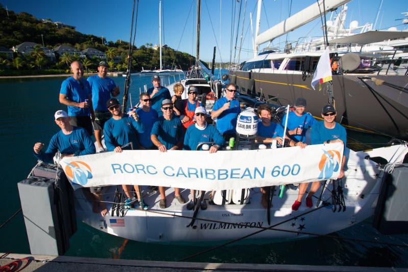 Team Wizard after completing the race in Antigua - RORC Caribbean 600 - photo © Arthur Daniel / RORC