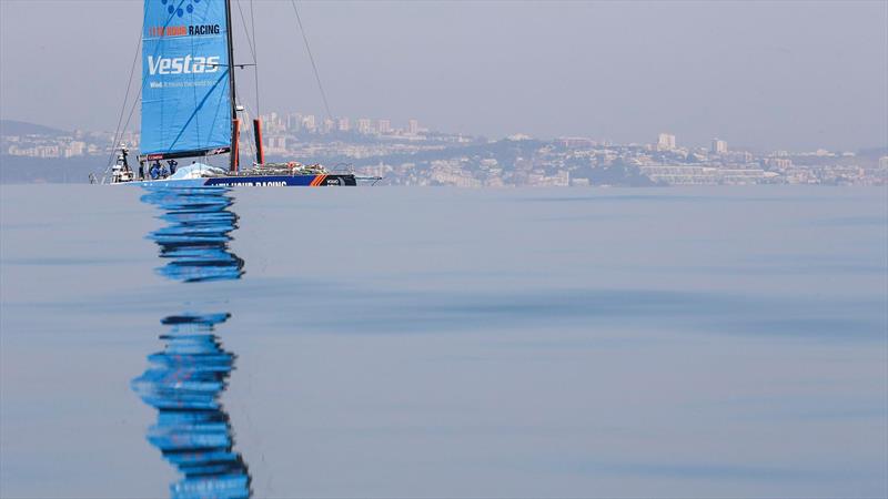 Vestas 11th Hour becalmed in the Med - October 9, 2017 - photo © The Ocean Race