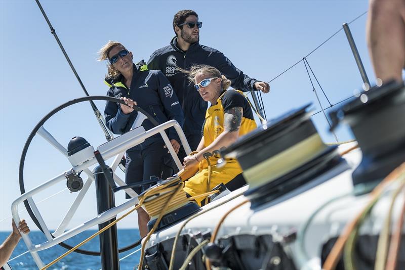 Dee Caffari - photo © Ugo Fonolla / Volvo Ocean Race