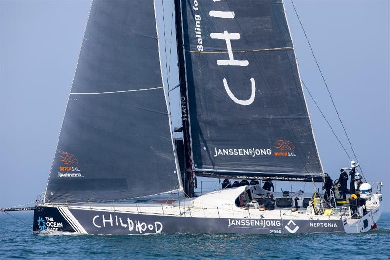 Childhood 1 VO65, training in Scheveningen before the Ocean Race Europe photo copyright Sander van der Borch taken at  and featuring the Volvo One-Design class