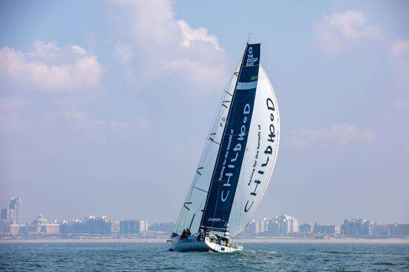 Childhood 1 VO65, training in Scheveningen before the Ocean Race Europe photo copyright Sander van der Borch taken at  and featuring the Volvo One-Design class