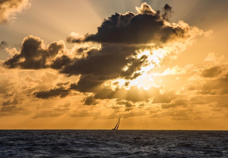 Sun rise during the Itajai, Brazil to Newport, USA leg photo copyright Brian Carlin taken at  and featuring the Volvo One-Design class