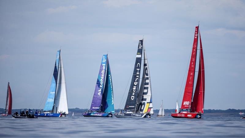 Team Childhood I 2nd from the right photo copyright Sailing Energy / The Ocean Race taken at  and featuring the Volvo One-Design class