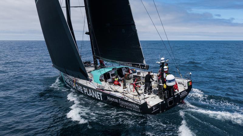 Mirpuri Foundation Racing Team. The Ocean Race Europe. Leg 1 from Lorient, France, to Cascais, Portugal photo copyright Martin Keruzore / Mirpuri Foundation Race Team / The Ocean Race taken at  and featuring the Volvo One-Design class