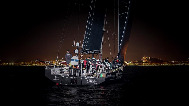 Mirpuri Foundation closes in on the finish of Leg 2 of The Ocean Race Europe, from Cascais, Portugal, to Alicante, Spain. - photo © Sailing Energy / The Ocean Race