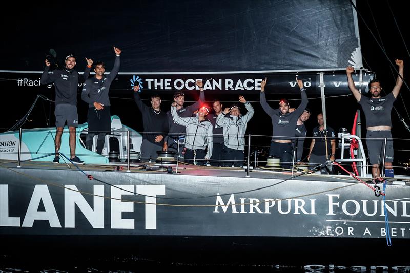 The finish of Leg 3 of The Ocean Race Europe from Alicante, Spain into Genova, Italy photo copyright Sailing Energy / The Ocean Race taken at  and featuring the Volvo One-Design class