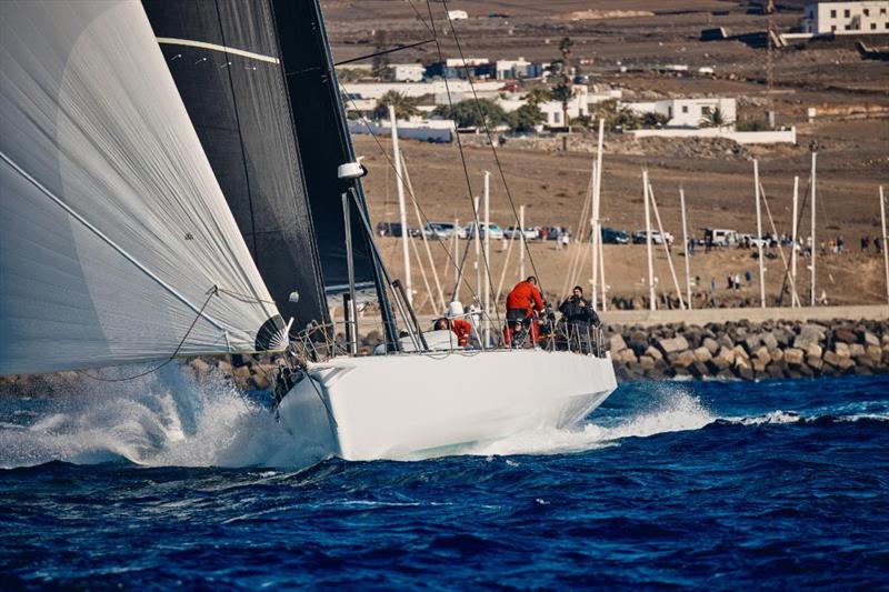 The Volvo 70 L4 Trifork (DEN) was the most northerly boat of the RORC Transatlantic Race fleet (at 1800 UTC on 9 Jan) photo copyright James Mitchell / RORC taken at Royal Ocean Racing Club and featuring the Volvo 70 class