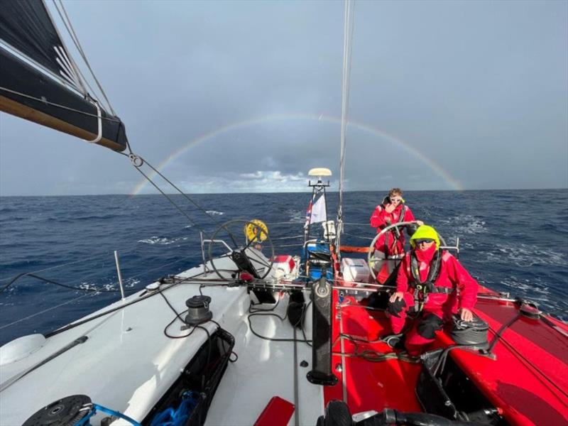 Volvo 60 Challenge Ocean - Atlantic rainbow - on board #challengeocean - photo © UNCL