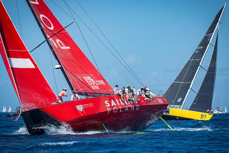 Lying second in the IMA's Caribbean Maxi Challenge, the Sailing Poland VO65 is aiming to compete in the next Ocean Race. - photo © Laurens Morel