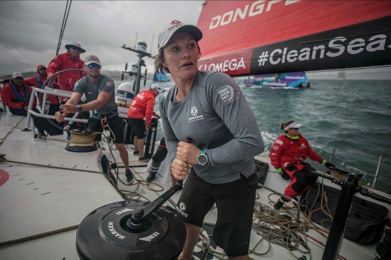 Marie Riou, crew onboard the winning team of the 2017-18 edition of the race, Dongfeng Race Team - photo © Jeremie Lecaudey / Volvo AB