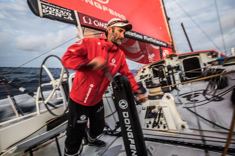 Leg 4, Melbourne to Hong Kong, day 18 on board Dongfeng photo copyright Martin Keruzore / Volvo AB taken at  and featuring the Volvo One-Design class
