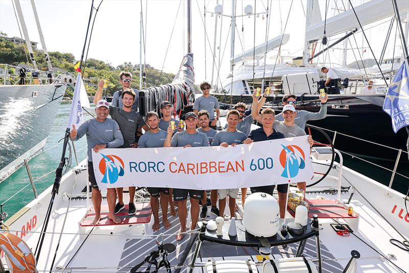 I Love Poland's crew pose after competing the first event in the IMA Caribbean Maxi Challenge. - photo © RORC / Arthur Daniel