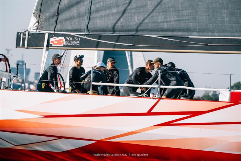 Having a great race - The young sailors from the Polish National Foundation on Volvo 70 I Love Poland, skippered by Grzegorz Baranowski photo copyright Janis Spurdzins / www.janisspurdzins.com/sailing taken at Royal Ocean Racing Club and featuring the Volvo 70 class