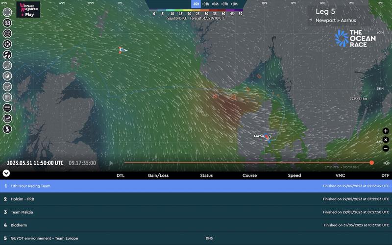 Race tracker - The Ocean Race Leg 5 - photo © The Ocean Race