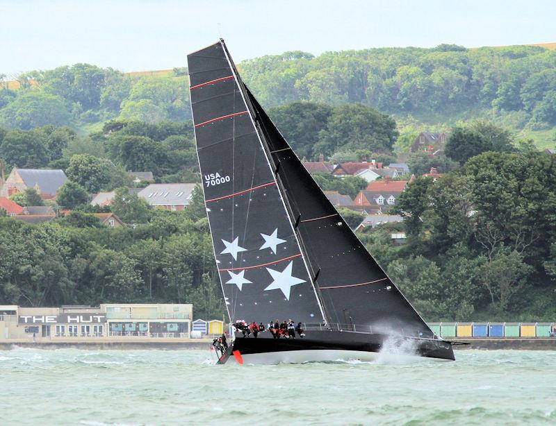 The 2023 Round the Island Race fleet pass through the Hurst narrows - photo © Sam Jardine