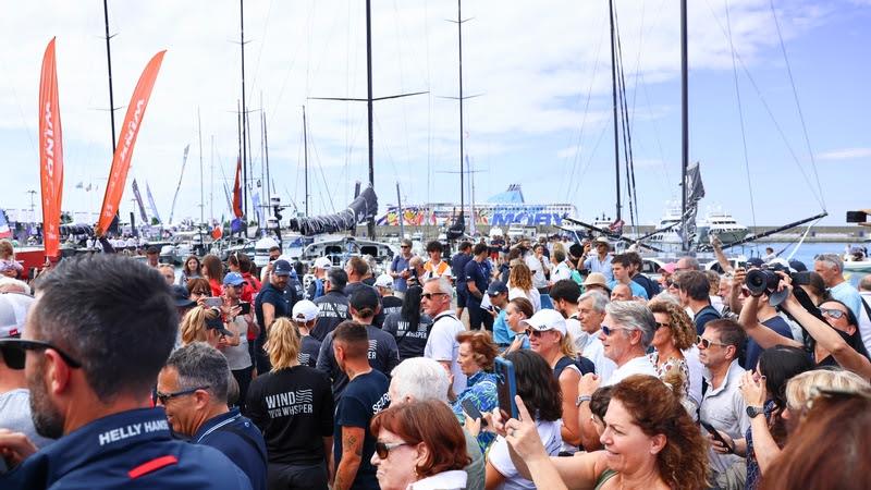 The Ocean Race VO65 Sprint Cup 2022-23 - 1 July 2023. VO65 sailors parade at the Ocean Live Park in Genova - photo © Sailing Energy / The Ocean Race