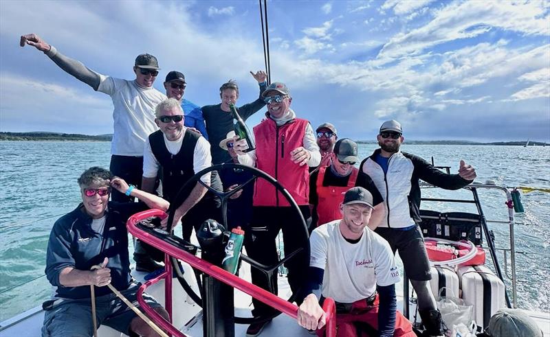 Tschuss 2 Crew after the RORC Cowes – Dinard – St Malo Race - photo © Al Fraser / Tschuss 2