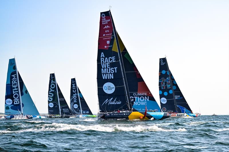 The Ocean Race 2022-23 - 15 June 2023. Leg 7 start photo copyright Sailing Energy / The Ocean Race taken at  and featuring the Volvo One-Design class