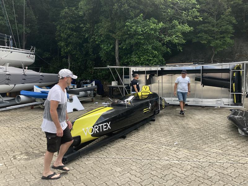 Vortex Pod Racer in Hong Kong - putting it all together photo copyright Guy Nowell taken at  and featuring the Vortex class