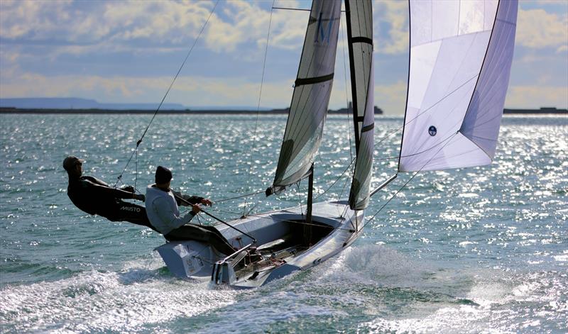 The VX Air on Portland Harbour photo copyright Mark Jardine taken at Weymouth & Portland National Sailing Academy and featuring the VX Air class