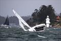 Rapture on her side and minus her crew - 2026 Nautilus Marine Insurance Sydney Harbour Regatta &copy; Brett Costello / MHYC
