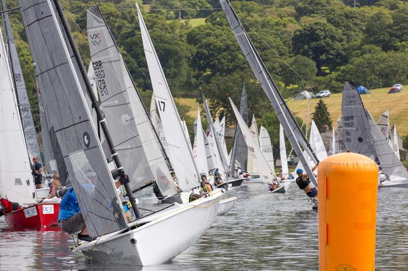 Rounding the first mark on Saturday during the Lord Birkett Memorial Trophy 2018 at Ullswater  photo copyright Tim Olin / www.olinphoto.co.uk taken at Ullswater Yacht Club and featuring the VX One class