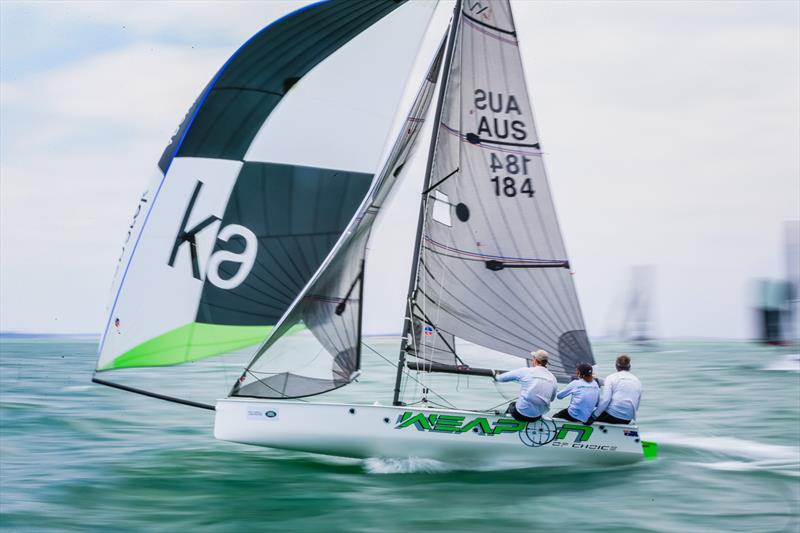 VXOne Weapon of Choice, Monday, Day 4 Day 4 racing, Festival of Sails 2016, Geelong photo copyright Craig Greenhill taken at  and featuring the VX One class