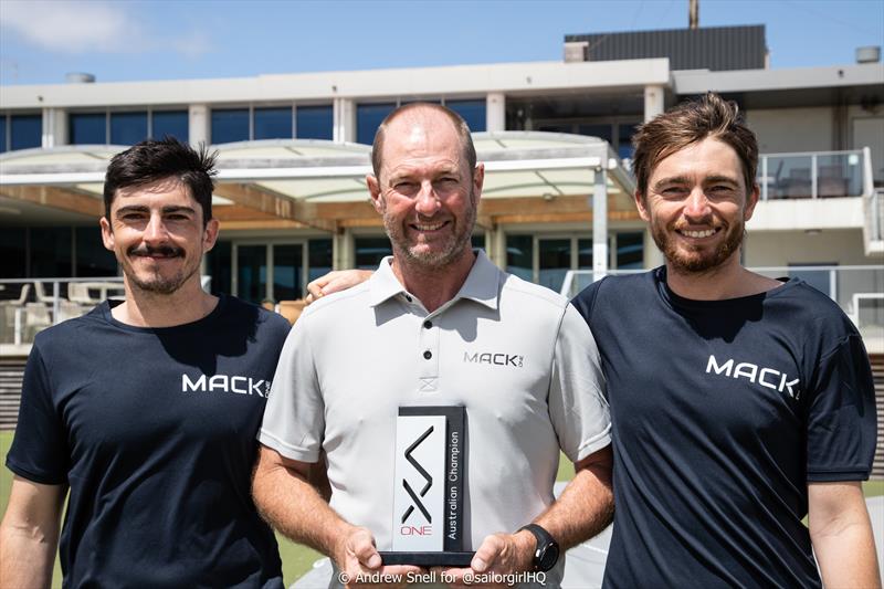 Nash Advisory VX One Australian Nationals - Mack One (l-r) Ben Franklin, Alan Moffat, Josh Franklin photo copyright Andrew Snell for @sailorgirlHQ taken at Royal Brighton Yacht Club and featuring the VX One class