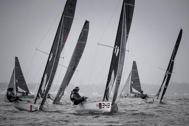 VX One racing on Biscayne Bay as the Bacardi Invitational Regatta fleet joins the 97th Bacardi Cup photo copyright Martina Orsini taken at Coral Reef Yacht Club and featuring the VX One class