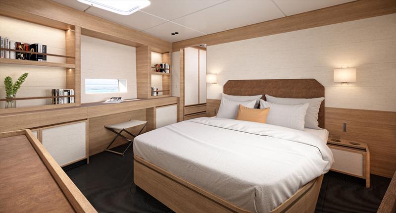 wallywind110 owners' suite - photo © Wally Yachts