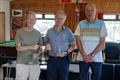 Ian Simpson and Dave Bardwell receive the Inlands Trophy from Mike Lewington - Wanderer open meeting at West Oxfordshire SC © Sally Gilbert