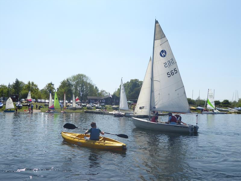 SESCA Discover Sailing & Kayaking Open Day photo copyright Mike Steele taken at St Edmundsbury Sailing & Canoeing Association and featuring the Wanderer class