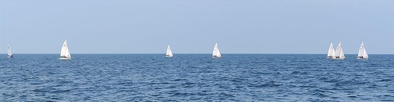 Heading to the windward mark during race 3 of the Wanderer Nationals at Whitstable - photo © R Govier