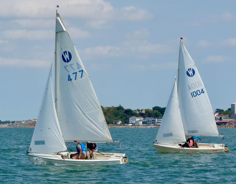 Ian Simpson leads Nigel Lamb during the Wanderer Nationals 2026 at Whitstable - photo © Matthew Young