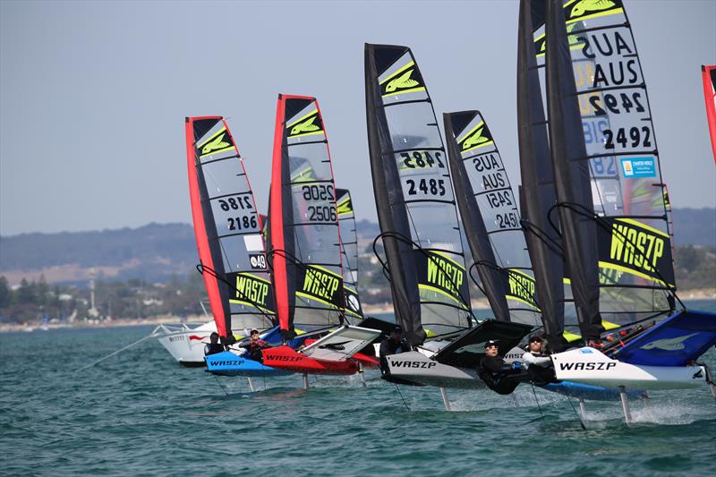 2019 Victorian WASZP State Championships at Blairgowrie photo copyright Russell Bates taken at Blairgowrie Yacht Squadron and featuring the WASZP class