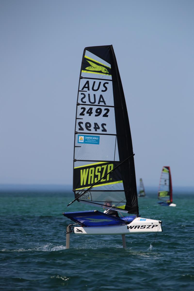 2019 Victorian WASZP State Championships at Blairgowrie photo copyright Russell Bates taken at Blairgowrie Yacht Squadron and featuring the WASZP class