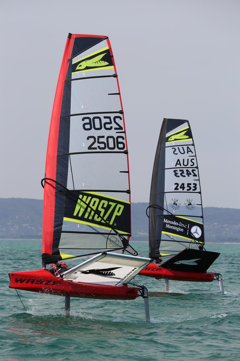 2019 Victorian WASZP State Championships at Blairgowrie photo copyright Russell Bates taken at Blairgowrie Yacht Squadron and featuring the WASZP class