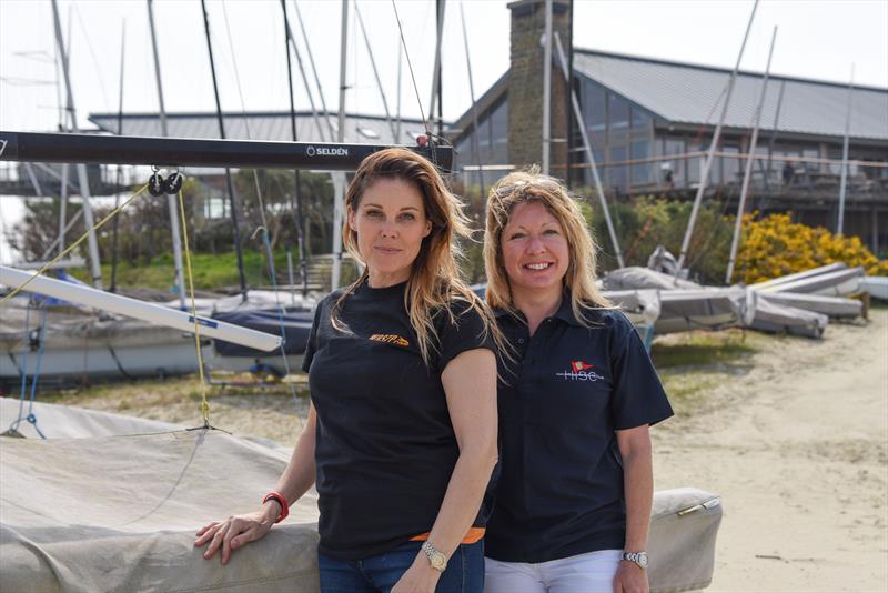 Victoria Payne & Charlie Bradshaw photo copyright Andrew Adams / Close Hauled Photography taken at Hayling Island Sailing Club and featuring the WASZP class