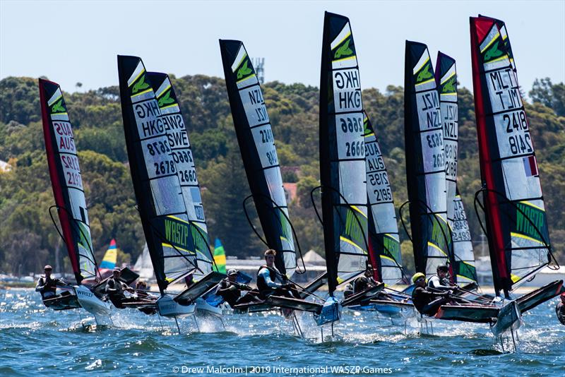 2019 International WASZP Games photo copyright Drew Malcolm taken at Royal Freshwater Bay Yacht Club and featuring the WASZP class