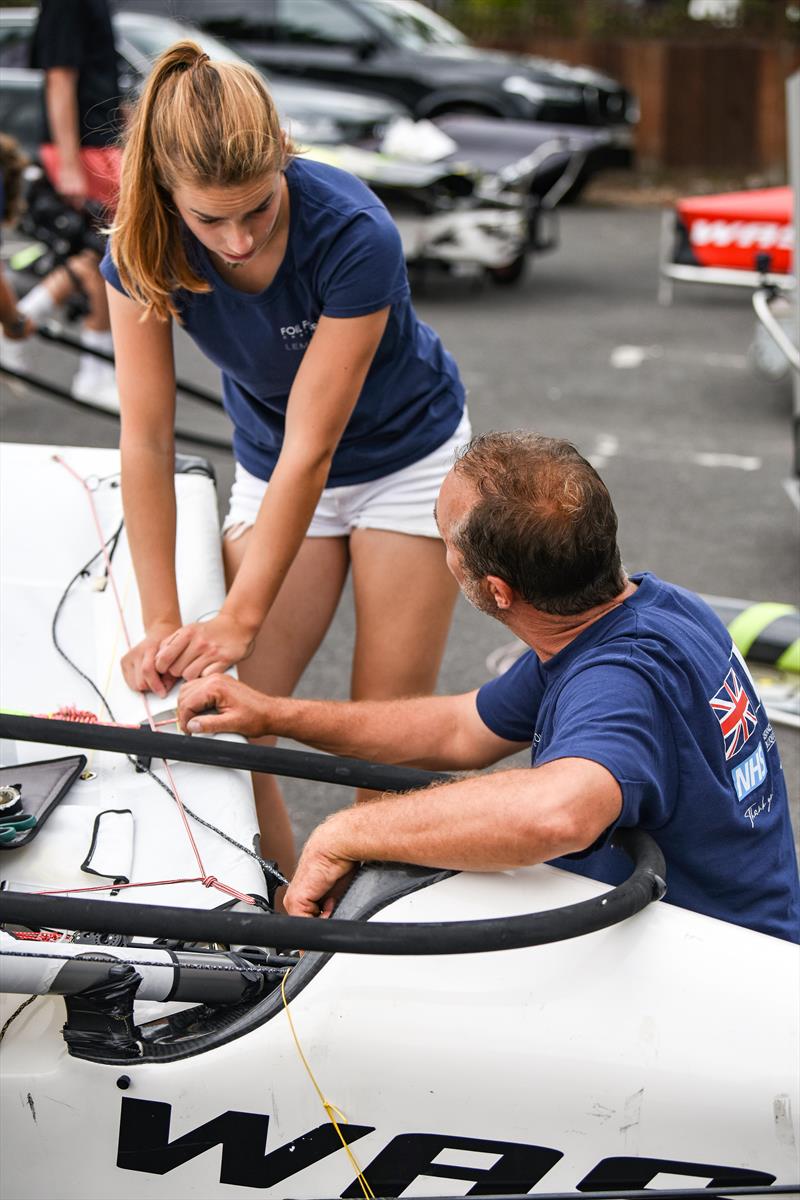 All set for the Foil for Life Challenge by Lemer Pax photo copyright James Tomlinson taken at Royal Lymington Yacht Club and featuring the WASZP class