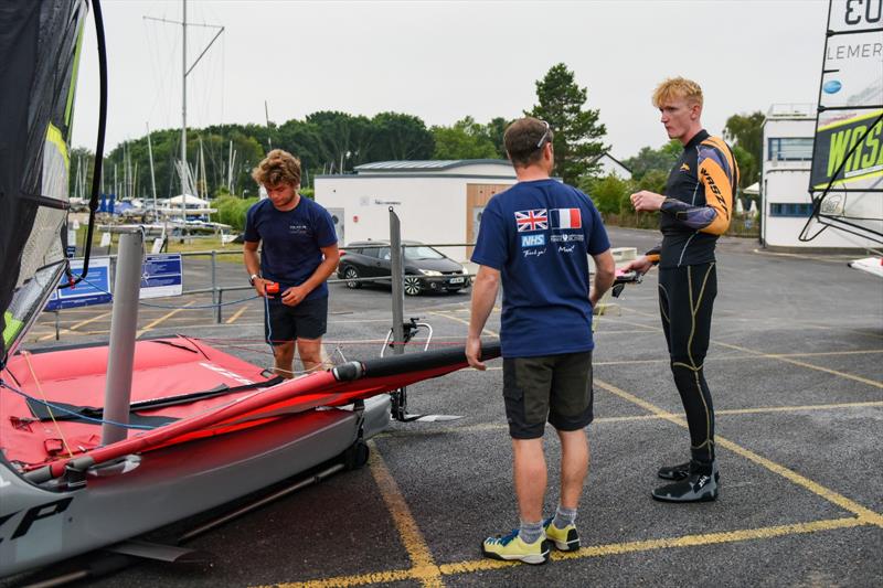The Foil for Life Challenge by Lemer Pax sets off from Lymington - photo © James Tomlinson