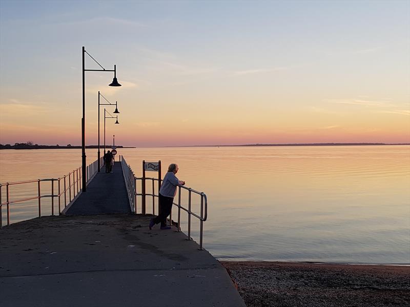 Sunset over Lake Victoria - The 2021 Australian WASZP Nationals are set for Paynesville photo copyright GLYC taken at Gippsland Lakes Yacht Club and featuring the WASZP class